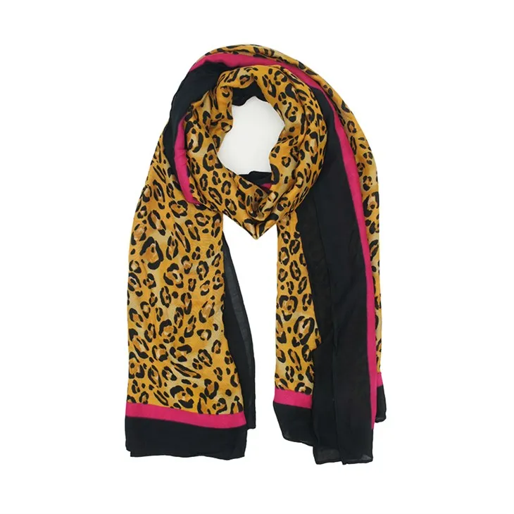 Scarves Rayon Leopard