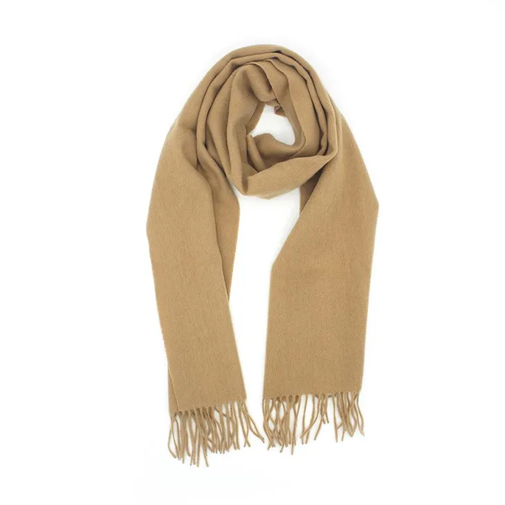 Meascann Bainne Brown Cashmere Scarf
