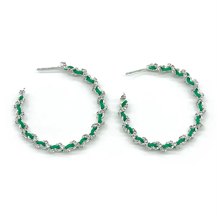 Earring Uigeacht Gemstone Glas