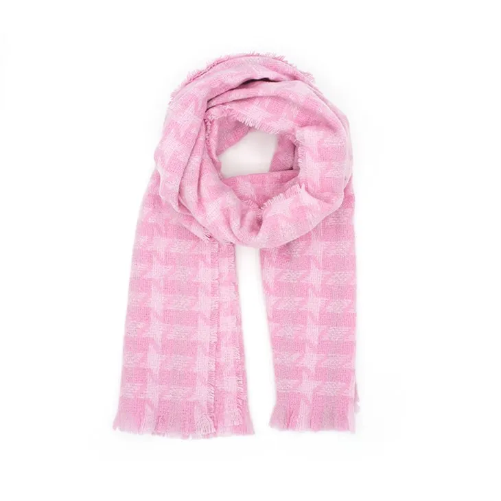 Scarf Poly Star Pink